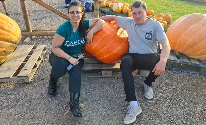 This isn't any ordinary pumpkin time, this is giant pumpkin time!